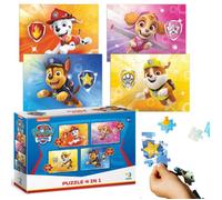 Puzzle - DODO - Paw Patrol 4 en 1 - 4 puzzles - Développement des compétences - 3 ans et plus