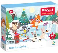 Puzzle DODO Saisons : la magie de l'hiver Patinage sur glace 60 pièces
