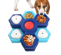 Puzzle Dog Feeder - Multi-Layer Rotating Pet Eating Licking Bowl with Durable PP | Puppy Interactive Slow Feeder Perfect for Home Kitchen Living Room Balcony Apartment Dormitory and Indoor Use