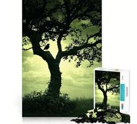 Puzzle d'oiseau en Silhouette sur Un Arbre pour Adultes, 1000 pièces, renforce la mémoire, soulage Le Stress, Bords Lisses, 38x52cm