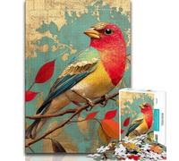 Puzzle d'oiseaux colorés pour Adultes, 1 000 pièces, Jeu éducatif, défi, décoration d'intérieur Unique et Cadeaux (50x75cm)