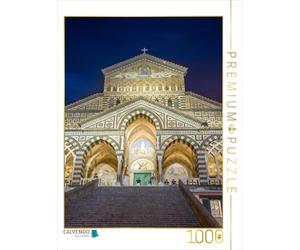 Puzzle · Dôme d'Amalfi de Nuit | La cathédrale d'Amalfi est l'une des plus belles cathédrales de… · 1000 pièces · Format assemblé 64 × 48 cm · CALVENDO Puzzle