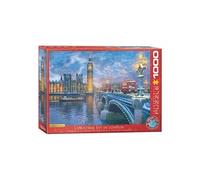 Puzzle Eurographics - Dominic Davison : Le réveillon de Noël à Londres, 1000 pièces multicolore G