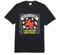 Puzzle Don't Disturb I'm Sorting Edge Pieces Comfort Colors Adult Heavyweight T-Shirt