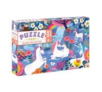 Deux Coqs d'Or – Puzzle Au pays des licornes – doré – 100 pièces