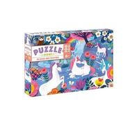 Deux Coqs d'Or – Puzzle Au pays des licornes – doré – 100 pièces