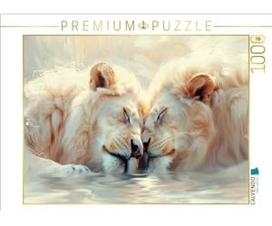 Puzzle · Dormez Bien | Deux lions sont fatigués et dorment · 1000 pièces · Format assemblé 64 × 48 cm · CALVENDO Puzzle