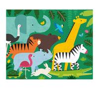 Puzzle double face - ménage des animaux multicolore TU