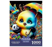 Puzzle d'ours, Puzzles pour Adultes et Enfants. 1000 pièces, Jouet de défi Presque insoluble, Jeux éducatifs, décoration intérieure, pour Adultes et Enfants à partir de 14 Ans, 70x50cm/1000 pièces