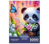 Puzzle d'ours, Puzzles pour Adultes et Enfants. 1000 pièces, Motif d'ours, Jouet de défi Presque insoluble, décoration intérieure, pour Adultes et Enfants à partir de 14 Ans, 70x50cm/1000 pièces