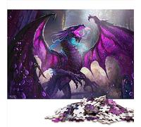 Puzzle Dragon 1000 pièces pour Adultes Puzzle en Bois pour Adultes et Enfants à partir de 12 Ans Jeu éducatif Défi Jouet Taille : 50x75 cm