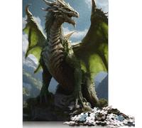Puzzle Dragon Ancien de la Terre Verte 1000 pièces pour Adultes et Adolescents. Jeu Familial pour Adultes et Adolescents (1000 pièces, 75 x 50 cm).