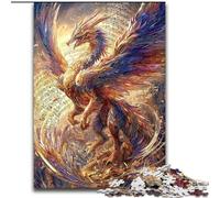 Puzzle Dragon Anime 1000 pièces pour Adolescents, Jeu Familial Anti-Stress, défi Difficile, Cadeaux pour Amis et Famille (26x38cm)