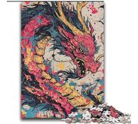 Puzzle Dragon Aquarelle 2000 pièces pour Adultes et Adolescents, activités familiales Amusantes à la Maison, Cadeau d'anniversaire, Cadeau de Voyage (70x100cm)