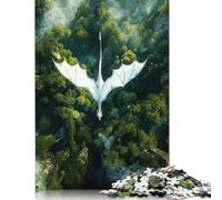 Puzzle Dragon Ascension en Écaille de Perle 500 pièces pour Adultes et Adolescents, Puzzle en Bois pour Adultes, décoration d'intérieur, Jouets, 500 pièces (52 x 38 cm)