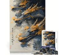 Puzzle Dragon Asiatique Ancien pour Adolescents 1000 Pièces Stimule Le Cerveau Temps Libre Heureux Assemblage Ferme Cadeau Saisonnier (38x26cm)