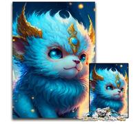 Puzzle Dragon Baby pour Adultes, Puzzle en Carton de 1000 pièces, Divertissement Relaxant, Cadeau de Noël idéal et décoration d'intérieur 26x38cm/10,23x14,96 Pouces
