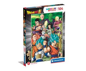 Puzzle Dragon Ball Super 104 Pièces Goku et Vegeta Personnages Dès 6 Ans | Affrontement emblématique des héros de la série culte à bien assembler | idéal pour débuter | idée cadeau fan de manga