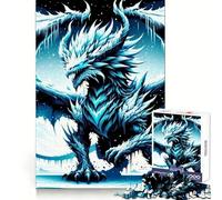 Puzzle Dragon Blizzard pour Adolescents 1000 pièces, réflexion stratégique, Stimulation Douce, Assemblage précis, (38x52cm)