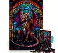 Puzzle Dragon Brise-Écailles Rubis 1000 Pièces pour Adultes Renforce la Mémoire, Calme Mental, Qualité, Surprise Chaleureuse (38x52cm)