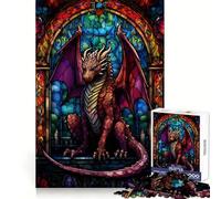 Puzzle Dragon Brise-Écailles Rubis 1000 Pièces pour Adultes Renforce la Mémoire, Calme Mental, Qualité, Surprise Chaleureuse (38x52cm)