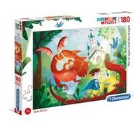 Puzzle Enfant 180 Pièces - Château Et Dragon