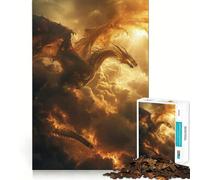 Puzzle Dragon Céleste Mythique pour Adultes, 1000 Pièces, Renforce la Mémoire, Détente, Amusant, Qualité supérieure, Cadeau de Fête (50x75cm)