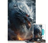 Puzzle Dragon Céleste pour Adolescents 1000 Pièces Jeu de Logique Amusant en Intérieur Bords Précis Pièce de Collection Art 38x26cm