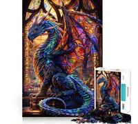 Puzzle Dragon Céleste Vibrant 1000 Pièces Jeu de Développeur de Compétences Cognitives Surface Lisse sans Bavures Activité de Groupe Relaxante en Intérieur (38x52cm)