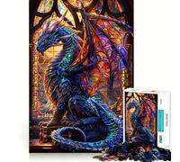 Puzzle Dragon Céleste Vibrant pour Adolescents 1000 Pièces Jeu de Mémoire Amusant Surface Lisse sans Bavures Cadeau d'anniversaire Casse-tête (50x75cm)