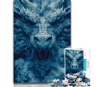 Puzzle Dragon Chinois 1000 pièces pour Adultes et Adolescents, Aide Le Cerveau à exercer des Jouets addictifs pour cultiver la Patience Une œuvre d'art (75x50cm)