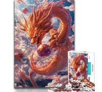 Puzzle Dragon Chinois 1000 pièces pour Adultes et Adolescents, Jeu Stimulant, idéal comme Cadeau pour Toute la Famille (50x75cm)