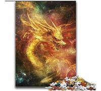 Puzzle Dragon Chinois doré 2000 pièces pour Adolescents, Cadeau Amusant pour Les Vacances à la Maison, Anti-Stress 70x100cm