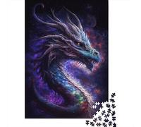 Puzzle Dragon Chinois Galaxy Art, Jeux Créatifs, Puzzle en Carton 100% Recyclé, Cadeaux de Noël pour Adultes, 1000 pièces (38 x 26 cm)