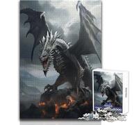 Puzzle Dragon Cinématographique pour Adolescents, 1000 pièces, résolution de problèmes, Apprentissage ludique, idée Cadeau Originale et attentionnée Dimensions:38x26cm