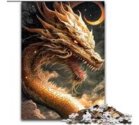 Puzzle Dragon Cosmique Fantastique pour Adultes 1000 Pièces, Jeu de Rigueur, pour Toute la Famille (26x38cm)