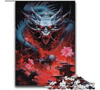 Puzzle Dragon de Style Japonais 2000 pièces pour Adultes et Adolescents, Interaction Parent-Enfant intéressante pour réduire Le Stress (70x100cm)