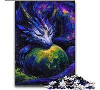 Puzzle Dragon et Terre 2000 pièces pour Adultes, défi d'intelligence cérébrale, Jouets addictifs, Cadeaux d'anniversaire pour Les 14 Ans et Plus (70x100cm)