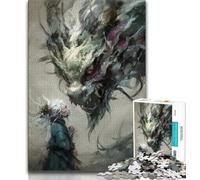 Puzzle Dragon Fantastique 1000 Pièces pour Adultes et Ados, pour Un Moment de détente à la Maison avec des pièces de Formes aléatoires entièrement emboîtables (38x26cm)