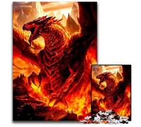 Puzzle Dragon Fantastique 1000 Pièces Puzzles pour Adultes pour Adolescents Familles Décoration DIY Parfaite Défi de Réflexion 1000 PCS (38x26cm)