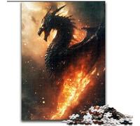 Puzzle Dragon Fantastique pour Adolescents 1000 Pièces, Jouet de Divertissement Familial Idéal comme Cadeau pour Toute la Famille (26x38cm)
