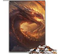 Puzzle Dragon Flamme 2000 pièces pour Adolescents, Jeux éducatifs, décoration d'intérieur, Cadeaux pour Toute la Famille (70x100cm)