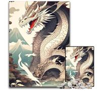 Puzzle Dragon Japonais 1000 pièces activités Amusantes à la Maison Cadeau d'anniversaire Cadeau de Voyage 1000 pièces (75 x 50 cm)