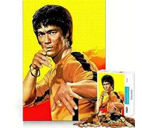 Puzzle Dragon Kung-fu Jaune Adultes 1000 Pièces Jeu de Concentration Découpe Laser de qualité supérieure Activité Amusante en Famille Activité Nocturne (50x75cm)