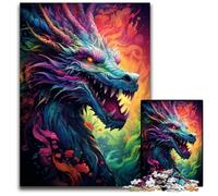 Puzzle Dragon majestueux 1000 pièces Puzzle Stimulant Cadeau pour Hommes et Femmes Quotidien et Occasions spéciales 1000 pièces (75 x 50 cm)