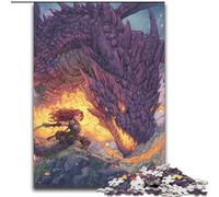 Puzzle Dragon Mystérieux 1000 Pièces pour Adolescents, Jouets Éducatifs et Jeux Familiaux, Idéal pour la Décoration de Bureau (50x75cm)