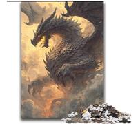 Puzzle Dragon Mystérieux 2000 pièces pour Adultes et Adolescents, à partir de 14 Ans, Casse-tête Familial, Cadeaux de Noël et d'anniversaire (70x100cm)