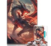 Puzzle Dragon Mystérieux pour Adolescents, 1000 pièces, Jouet éducatif et éducatif, idéal comme Cadeau pour Toute la Famille (38x26cm)