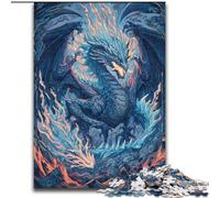 Puzzle Dragon Mystérieux pour Adolescents 1000 Pièces, pour 14 Ans et Plus, Art Déco Maison Jeux Famille Cadeaux Noël Anniversaire (50x75cm)
