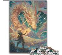 Puzzle Dragon Mystérieux pour Adultes 2000 Pièces, Staycation Kill Time, Chaque Pièce Est Unique - Jeu Familial Amusant et Défi (70x100cm)